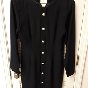 Black Vintage Button Up Dress Depeche 8